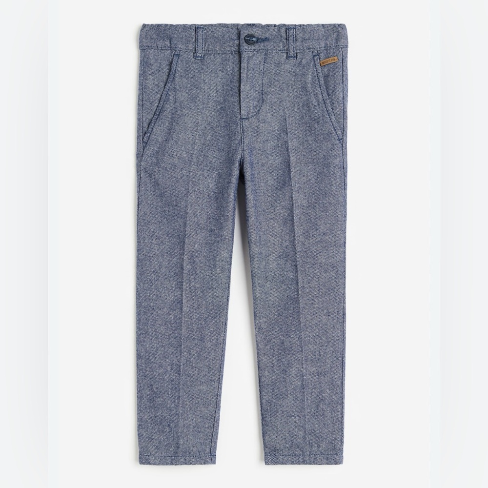 H&M Boys Straight Fit Chinos - Navy Blue Marl - Size 3T
